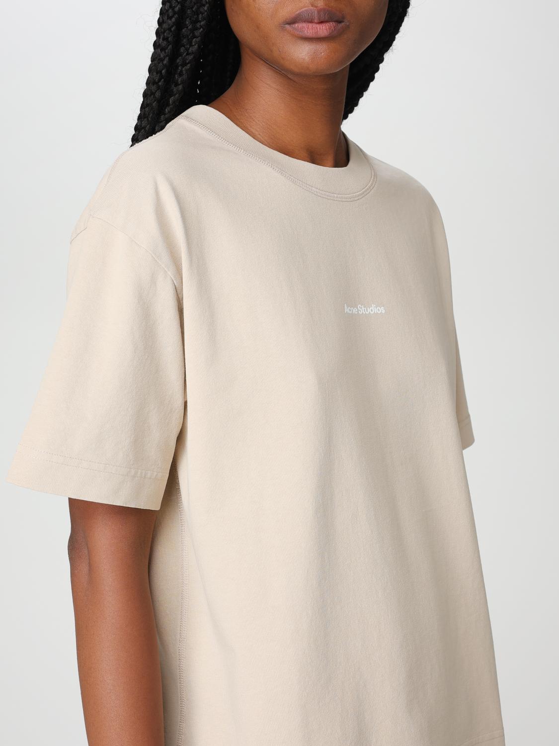 ACNE STUDIOS CAMISETA: Camiseta mujer Acne Studios, Champán - Img 5
