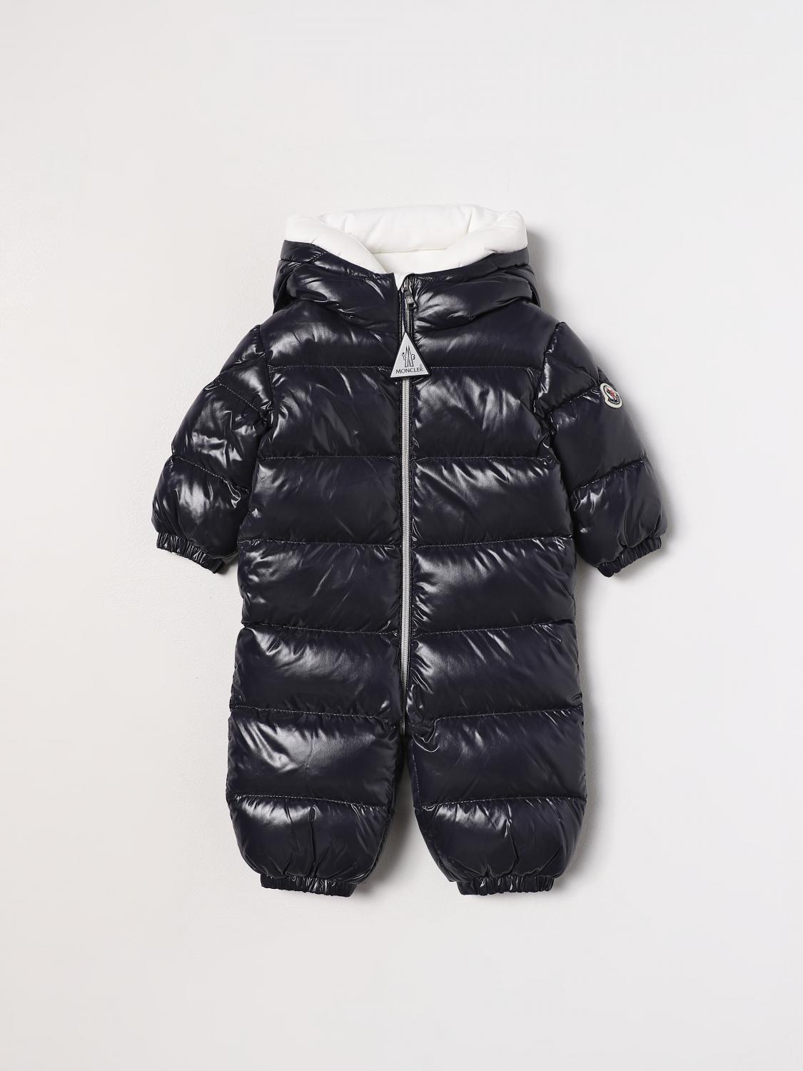 MONCLER MONO: Chaqueta niños Moncler, Azul Oscuro - Img 1