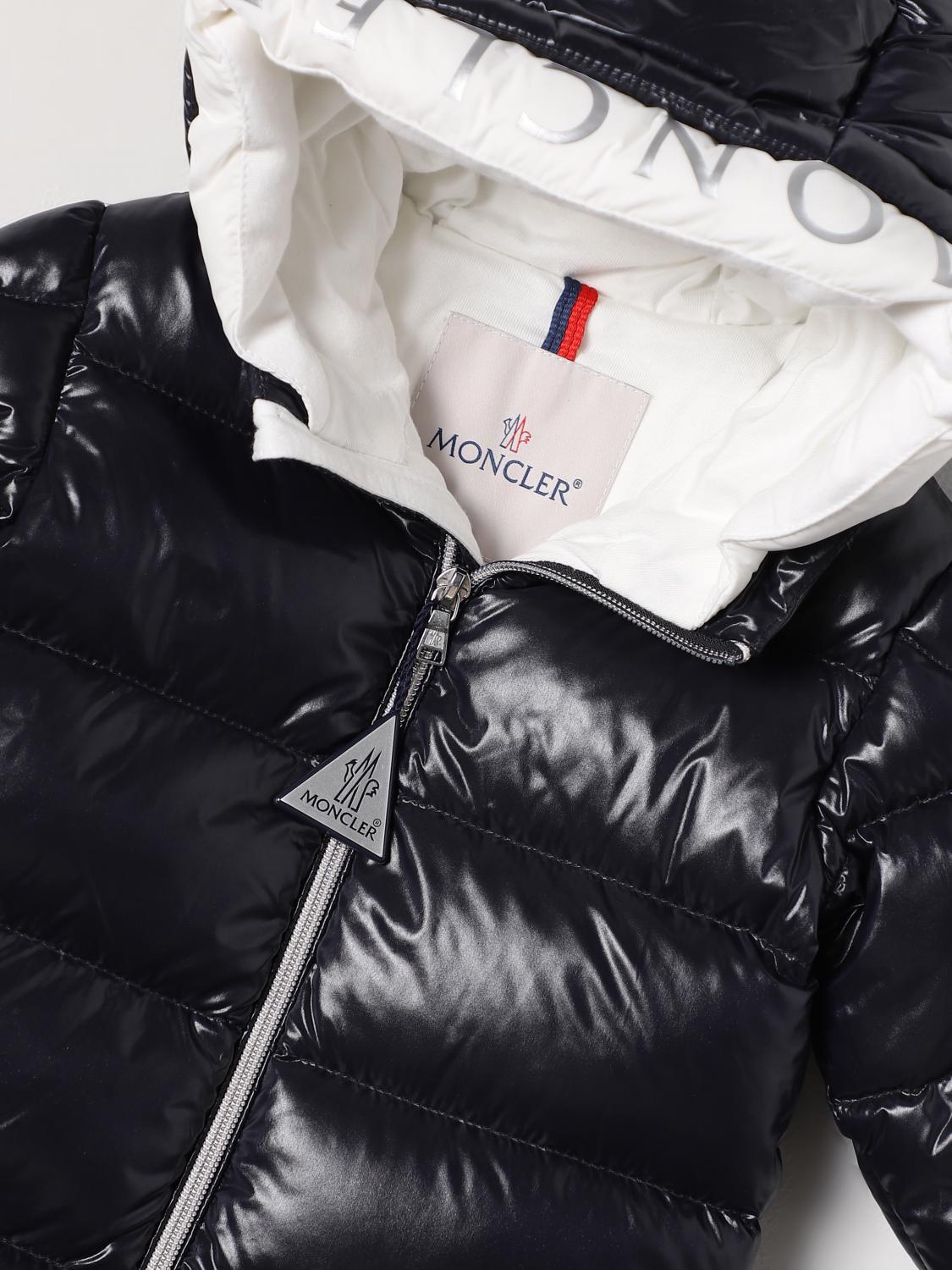 MONCLER MONO: Chaqueta niños Moncler, Azul Oscuro - Img 3