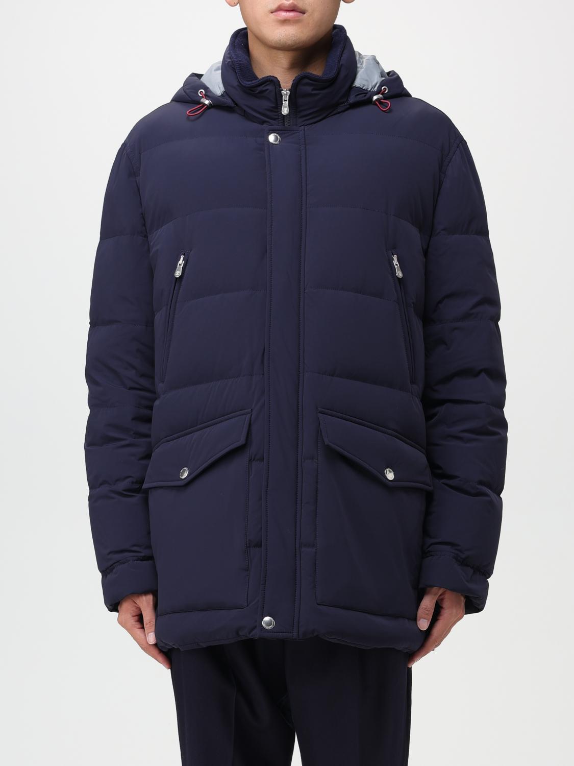 BRUNELLO CUCINELLI GIACCA: Piumino Brunello Cucinelli in nylon trapuntato, Blue - Img 1