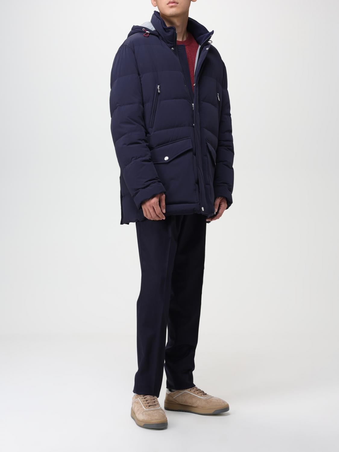 BRUNELLO CUCINELLI GIACCA: Piumino Brunello Cucinelli in nylon trapuntato, Blue - Img 2
