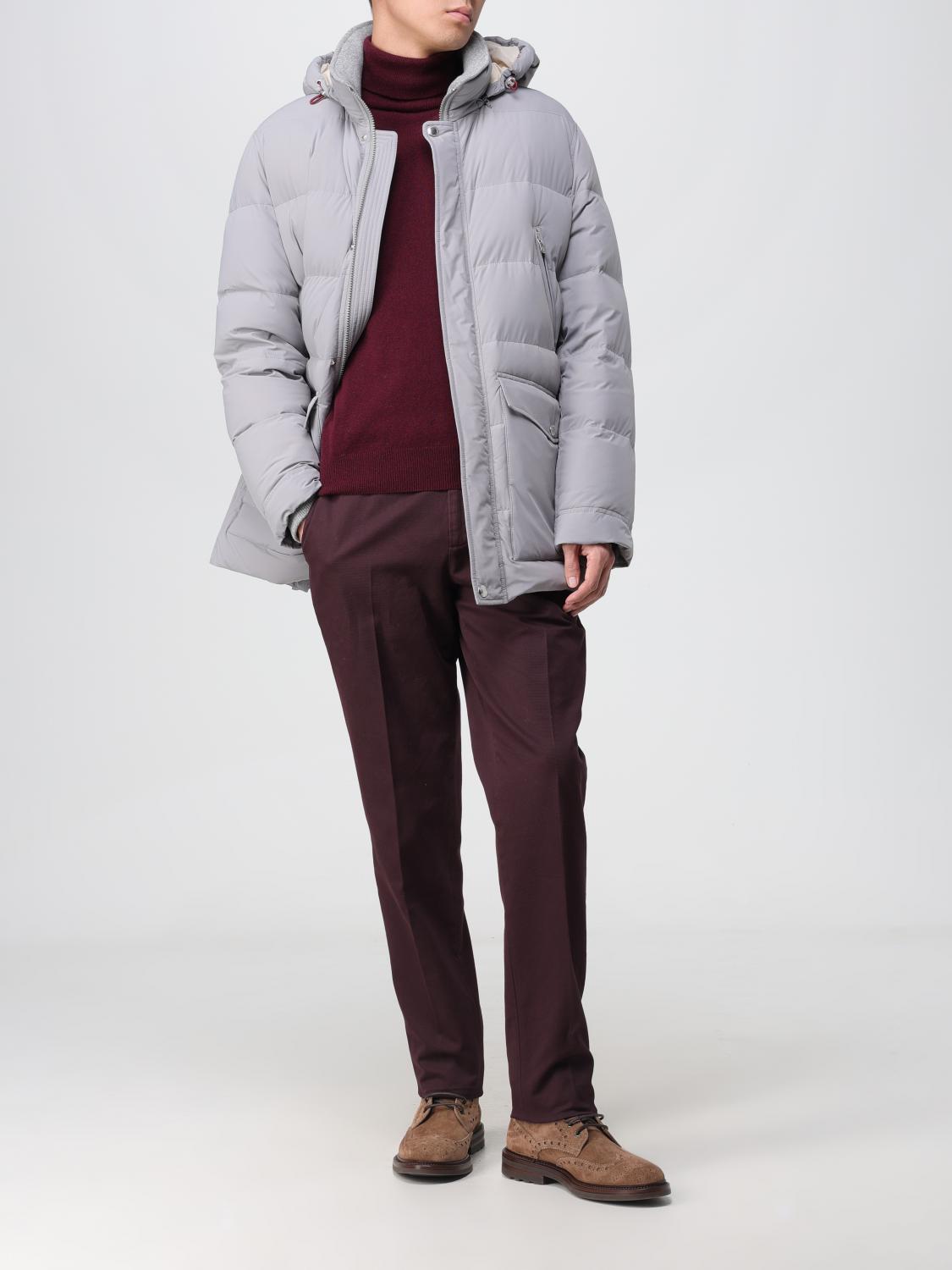 BRUNELLO CUCINELLI GIACCA: Piumino Brunello Cucinelli in nylon trapuntato, Grigio - Img 2