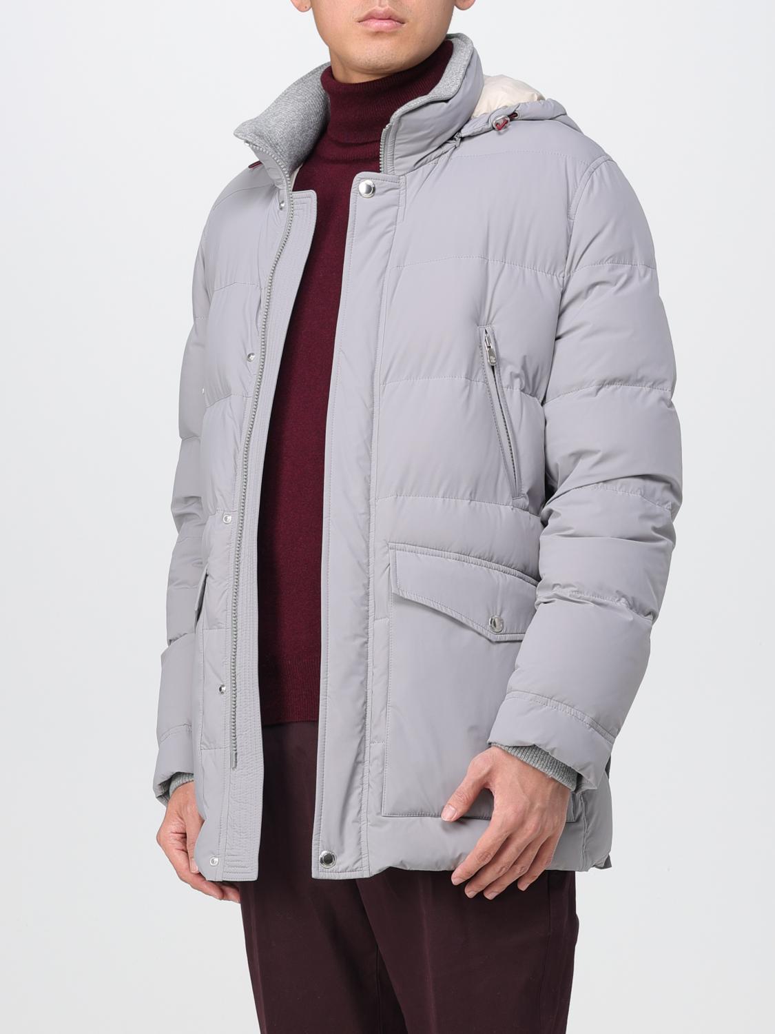 BRUNELLO CUCINELLI GIACCA: Piumino Brunello Cucinelli in nylon trapuntato, Grigio - Img 4