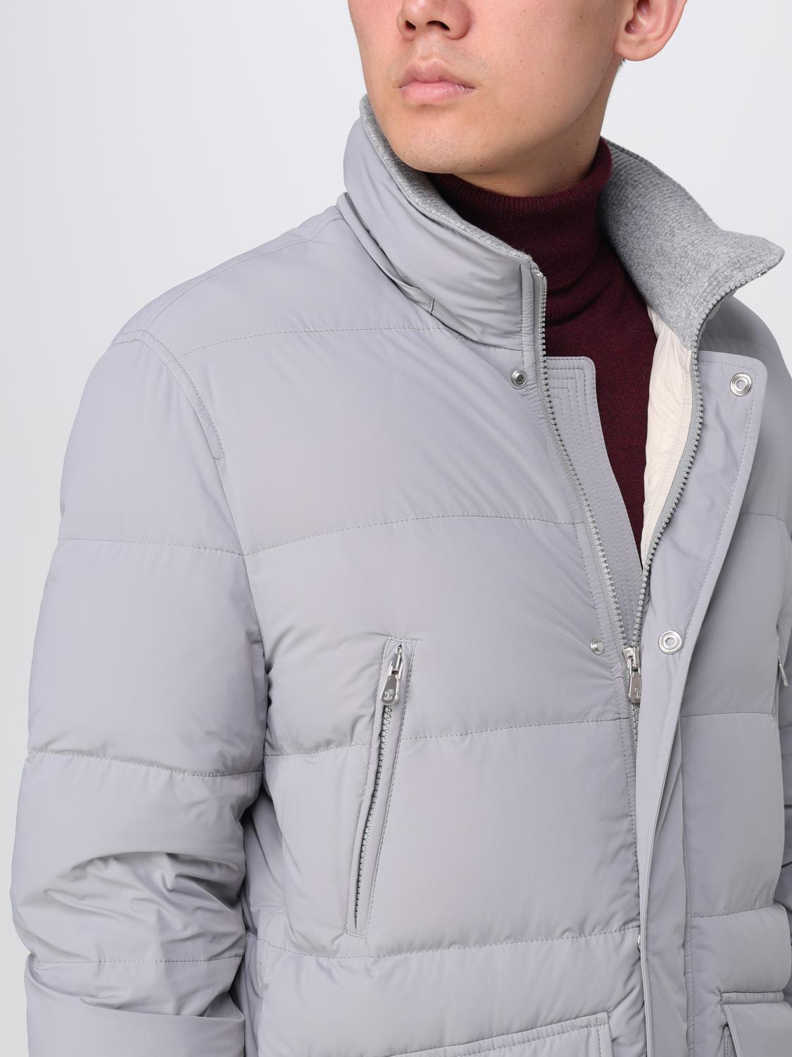 BRUNELLO CUCINELLI GIACCA: Piumino Brunello Cucinelli in nylon trapuntato, Grigio - Img 5