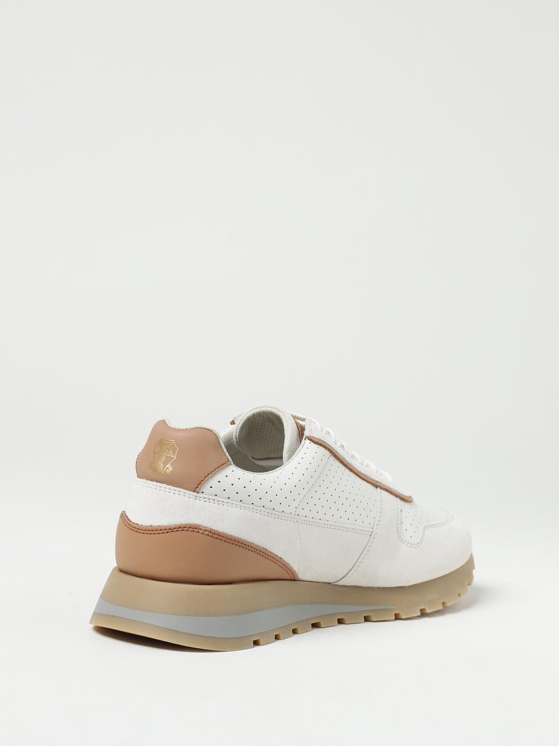 BRUNELLO CUCINELLI SNEAKERS: Sneakers Brunello Cucinelli in pelle traforata, Bianco - Img 3
