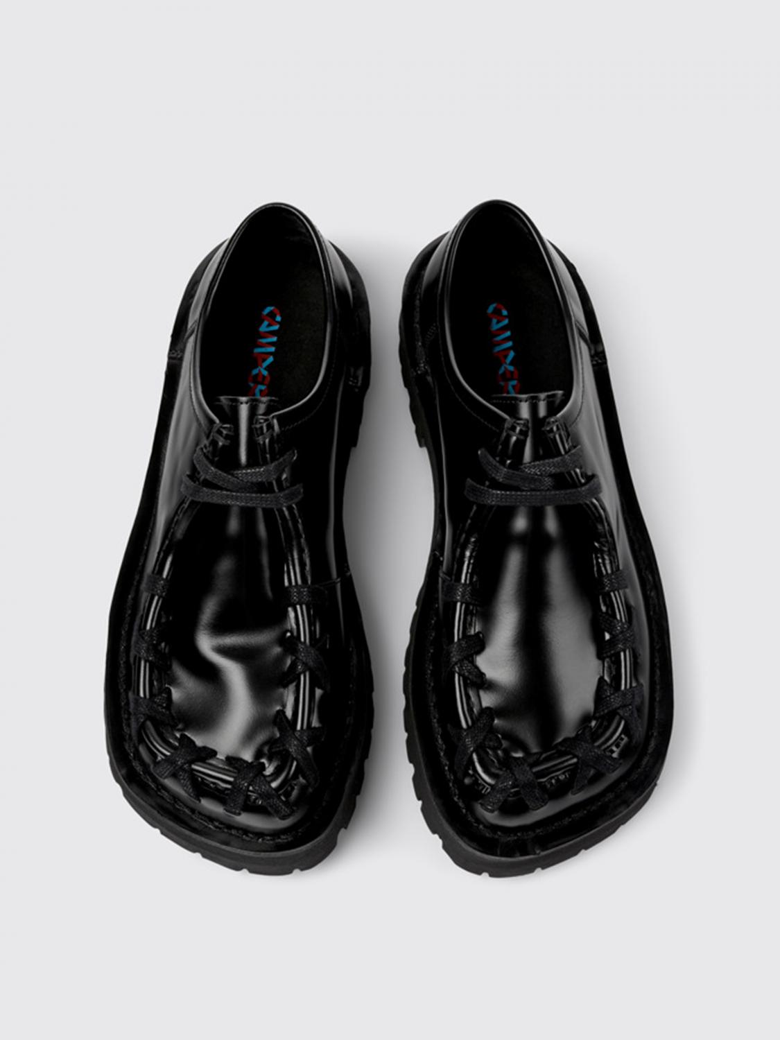 CAMPERLAB SCARPE STRINGATE: Stringata Eki CamperLab in pelle, Nero - Img 3