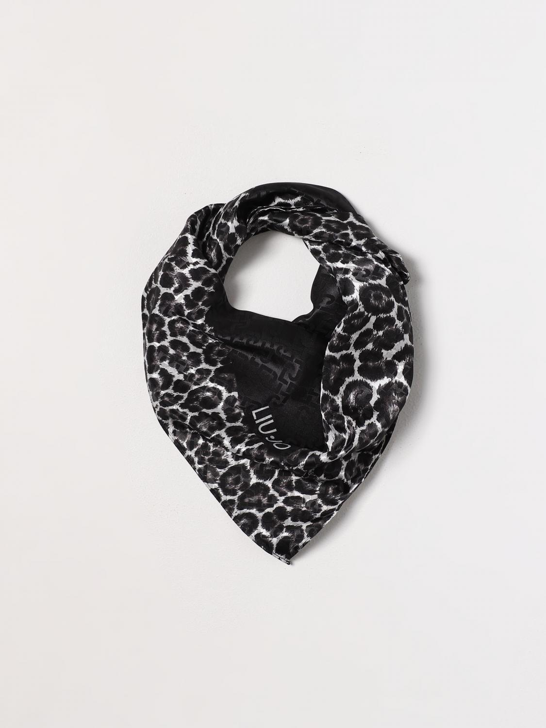 LIU JO: Neck scarf woman - Black | Liu Jo neck scarf