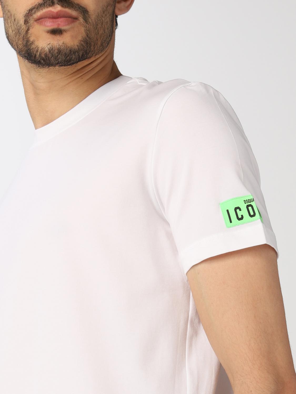 DSQUARED2 T-SHIRT: T-shirt homme Dsquared2, Blanc - Img 4