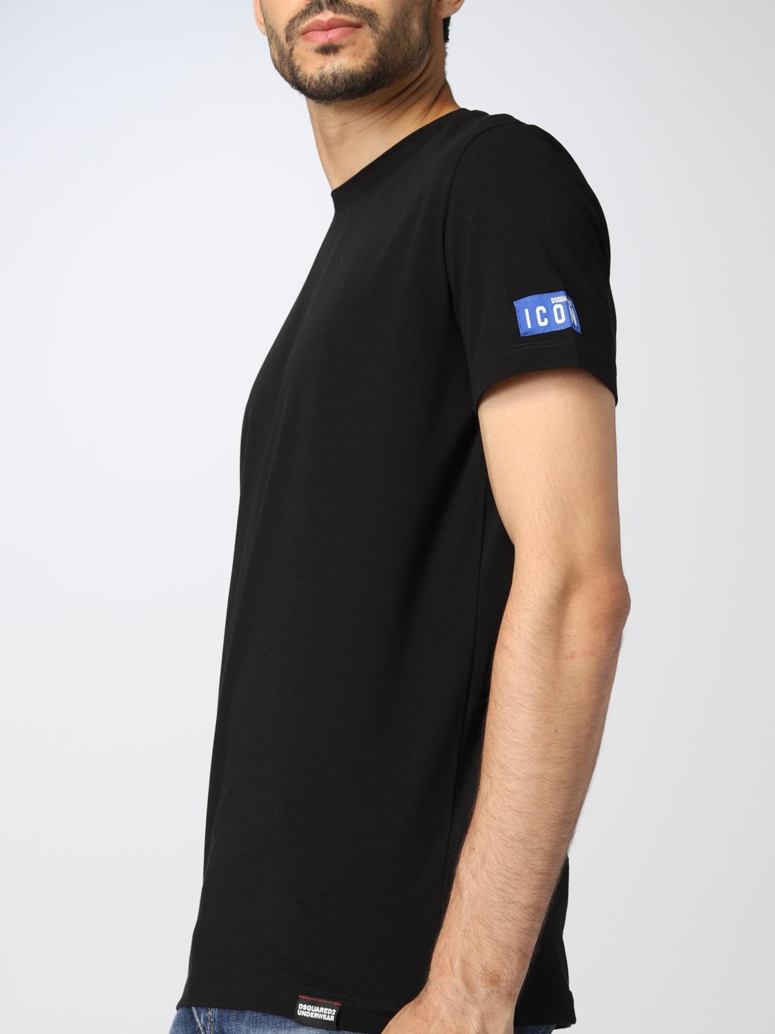 DSQUARED2 CAMISETA: Camiseta hombre Dsquared2, Negro - Img 4