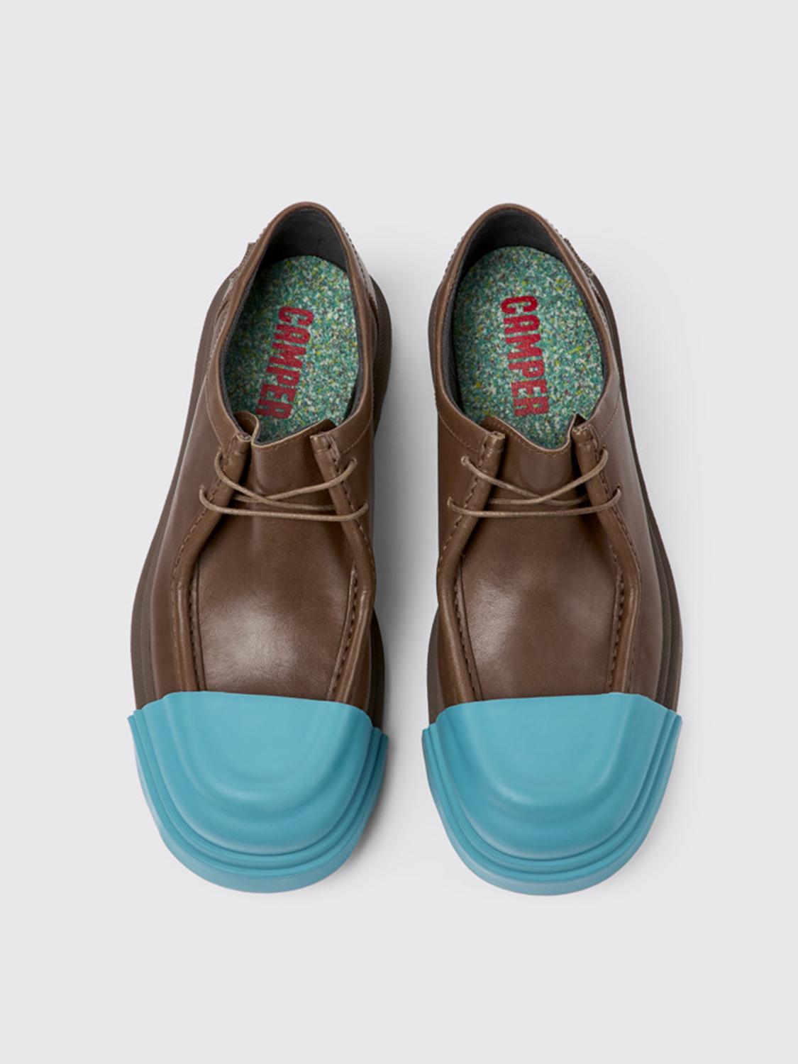 Camper Junction lace-up shoes in leather - Brown | K201469-012