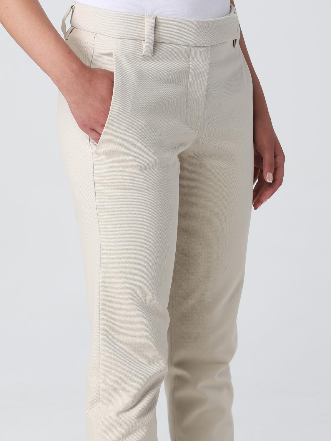 パンツ BRUNELLO CUCINELLI Women Straight Pants MA126P7258 C8502 Bei BRUNELLO CUCINELLI: Pants woman - Beige | Brunello Cucinelli