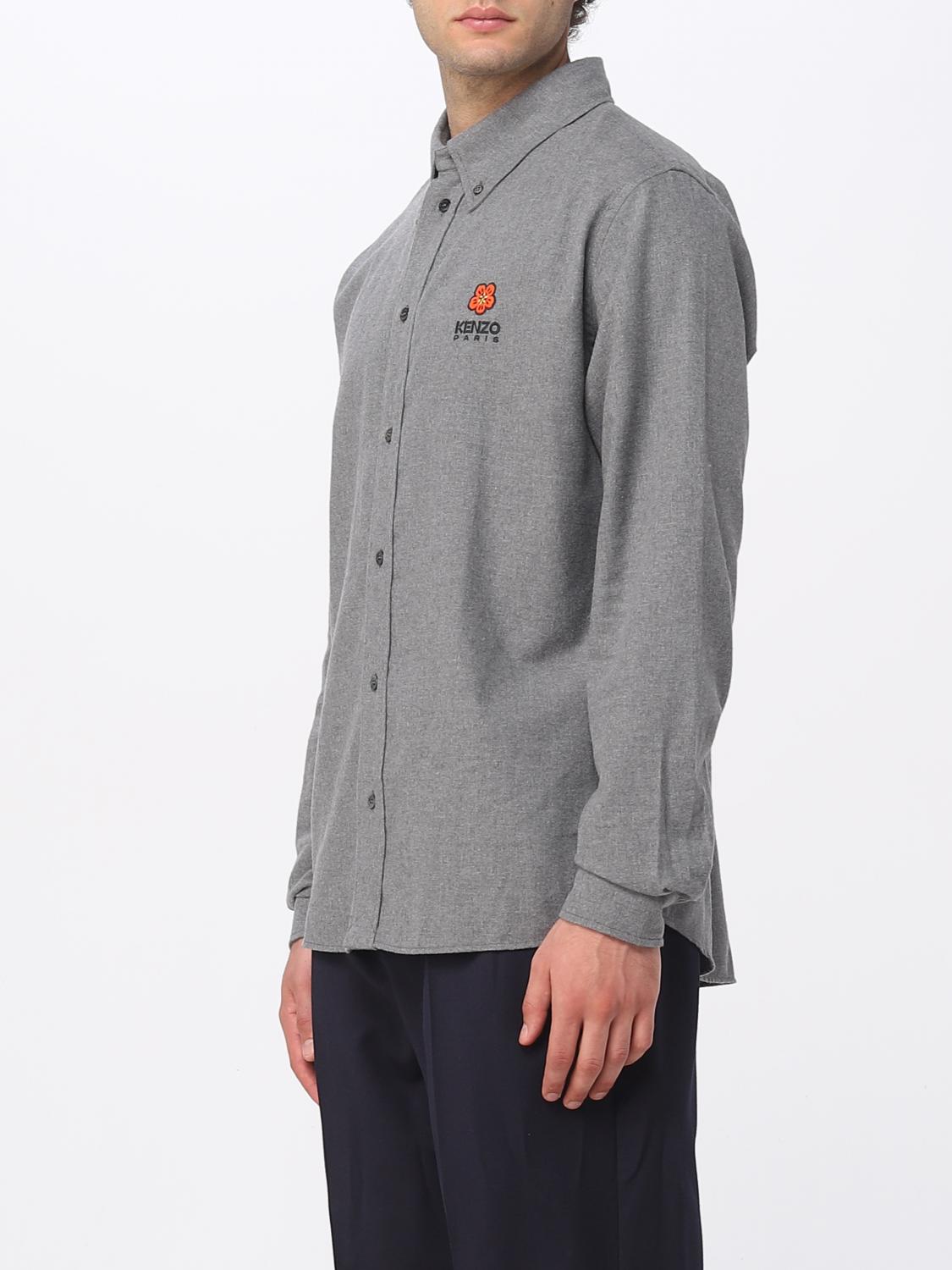 KENZO CAMISA: Camisa hombre Kenzo, Gris - Img 4