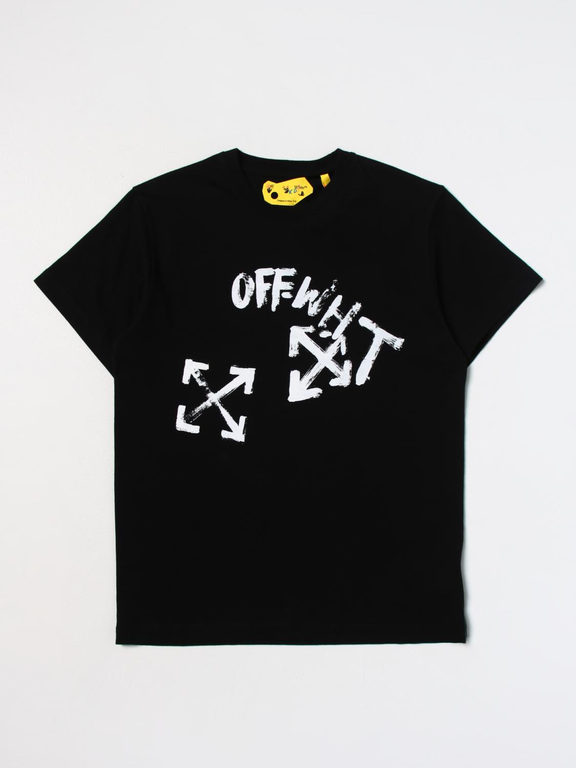 OFF-WHITE KIDS CAMISETA: Camiseta niños Off-white, Negro - Img 1