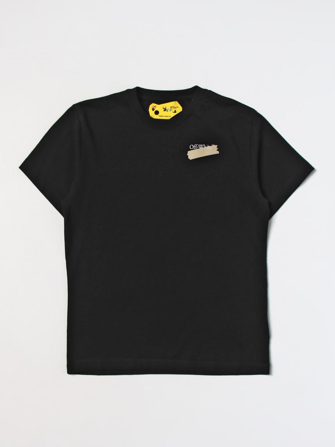OFF-WHITE KIDS CAMISETA: Camiseta niños Off-white, Negro - Img 1