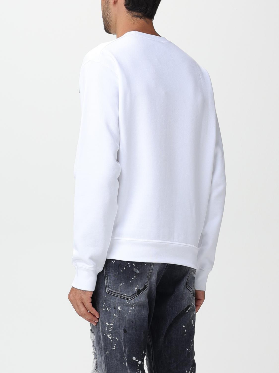 DSQUARED2 SWEATSHIRT: Pullover herren Dsquared2, Weiß - Img 3