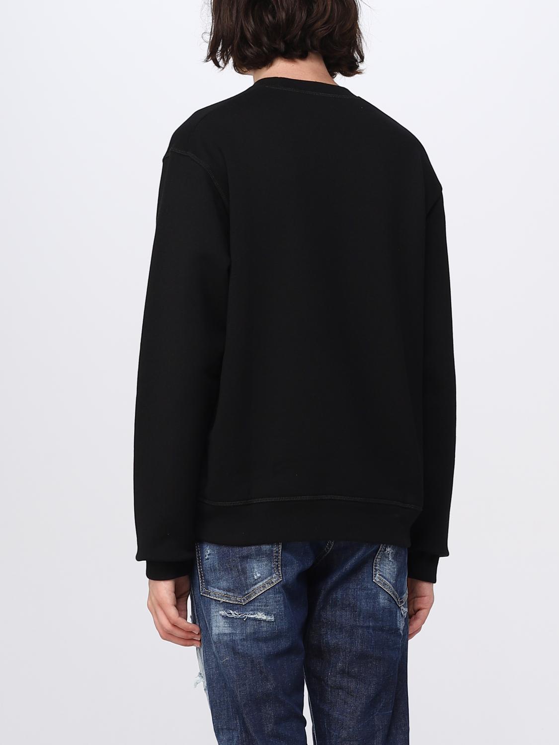 DSQUARED2 SWEATSHIRT: Pullover herren Dsquared2, Schwarz - Img 3