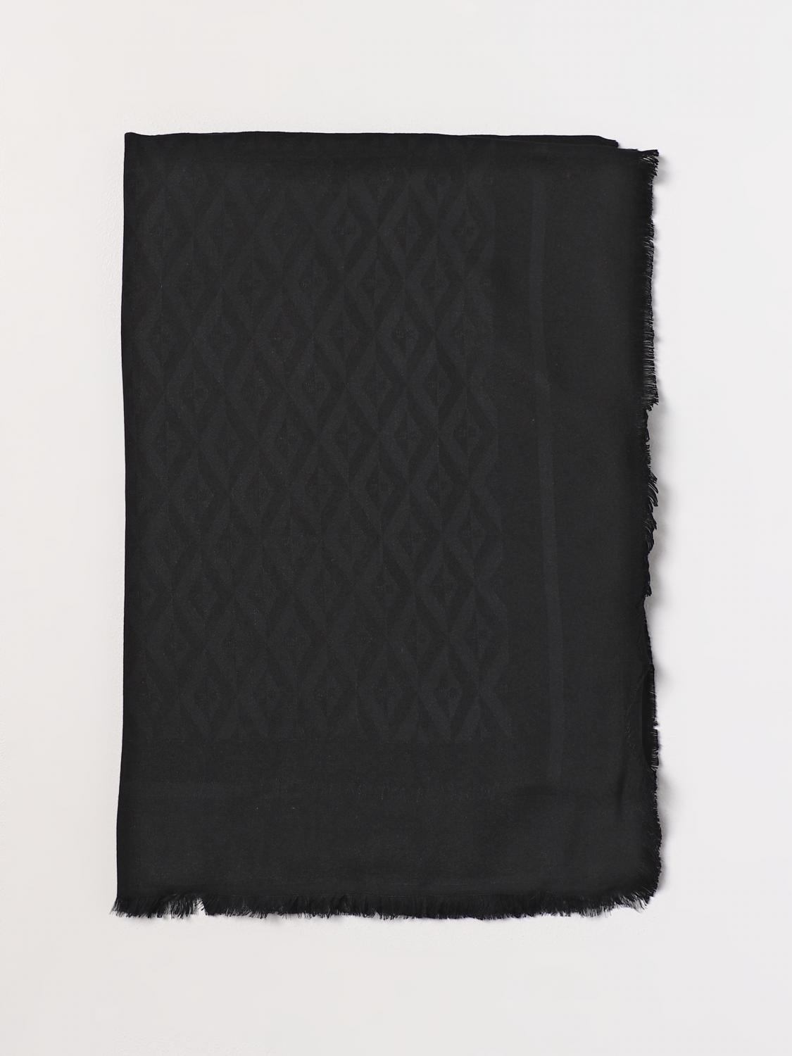 ELISABETTA FRANCHI SCARF: Elisabetta Franchi scarf in viscose blend, Black - Img 1