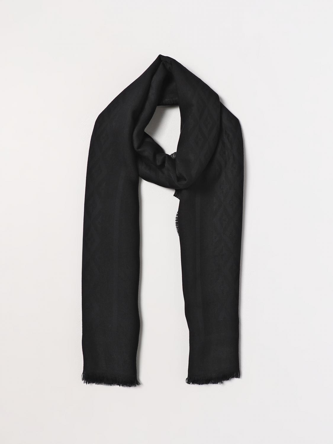 ELISABETTA FRANCHI SCARF: Elisabetta Franchi scarf in viscose blend, Black - Img 2
