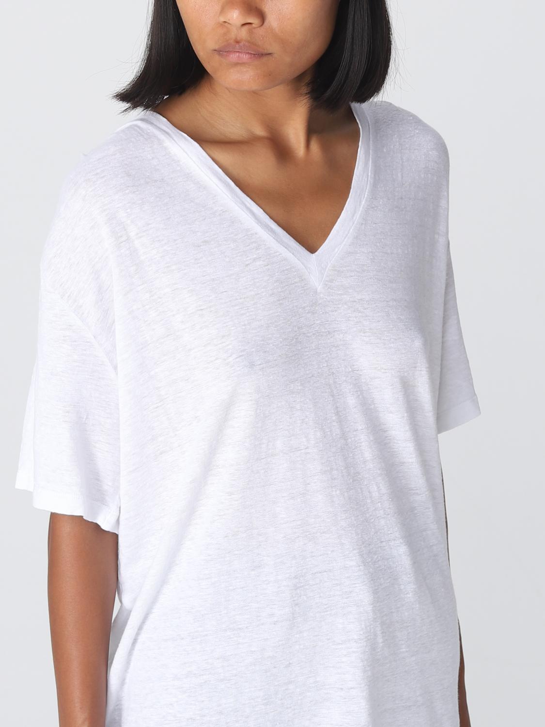 ISABEL MARANT ETOILE CAMISETA: Camiseta mujer Isabel Marant Etoile, Blanco - Img 4