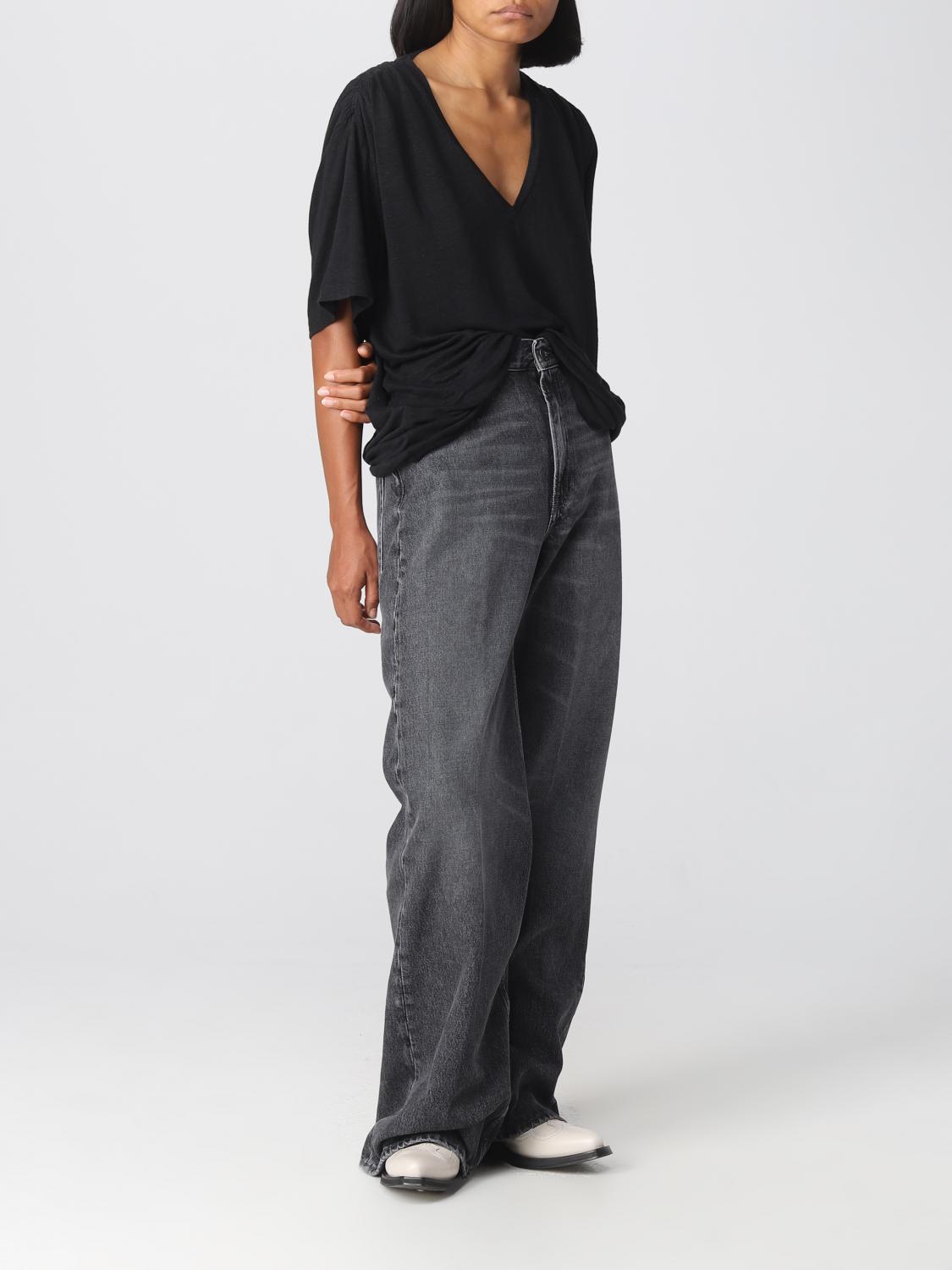 ISABEL MARANT ETOILE CAMISETA: Camiseta mujer Isabel Marant Etoile, Negro - Img 2