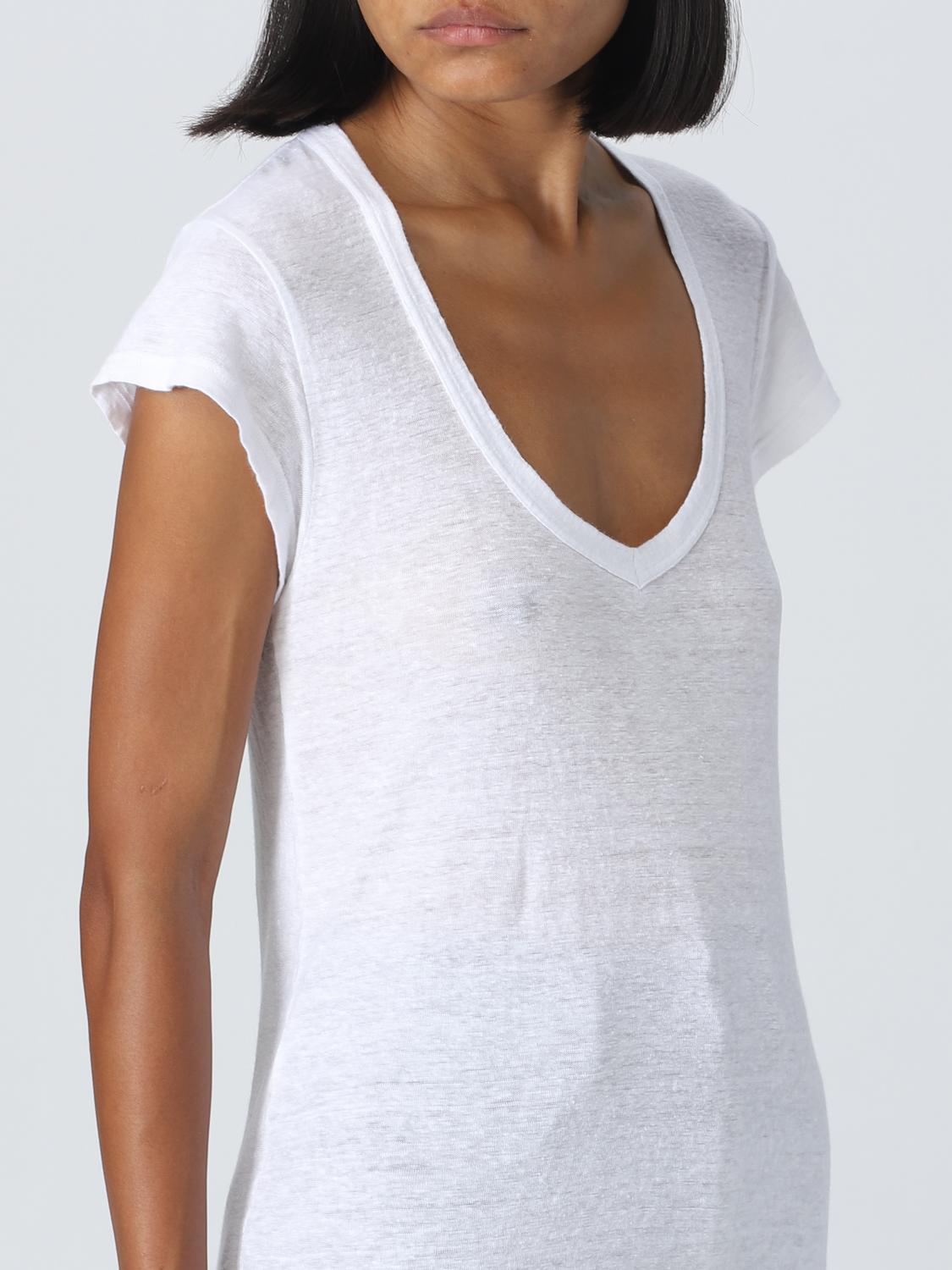 ISABEL MARANT ETOILE CAMISETA: Camiseta mujer Isabel Marant Etoile, Blanco - Img 4