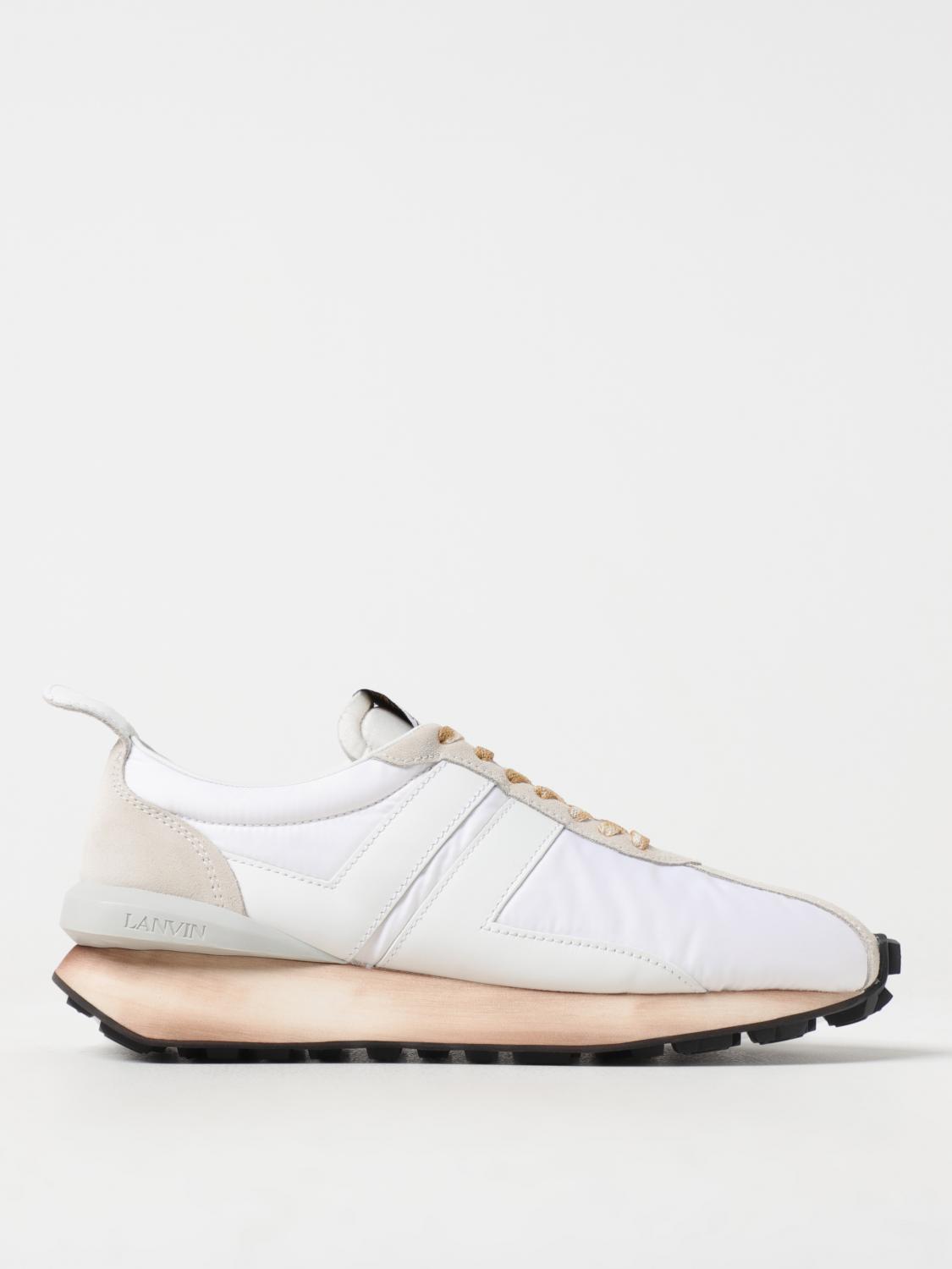 LANVIN: Shoes men White Lanvin sneakers FMSKBRUNNYLOP20 online