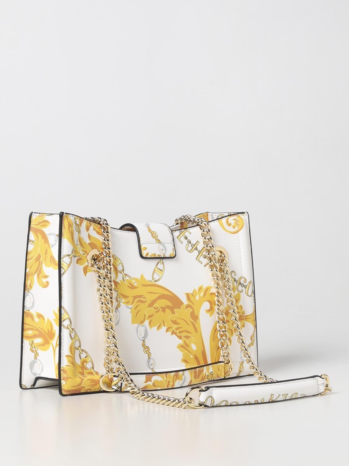 VERSACE JEANS COUTURE HANDBAG: Versace Jeans Couture bag in saffiano synthetic leather, White - Img 2