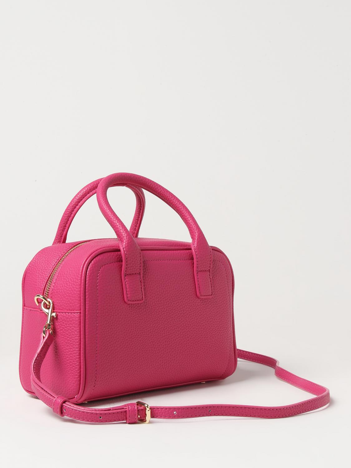 VERSACE JEANS COUTURE MINI BAG: Versace Jeans Couture bag in grained synthetic leather, Fuchsia - Img 2