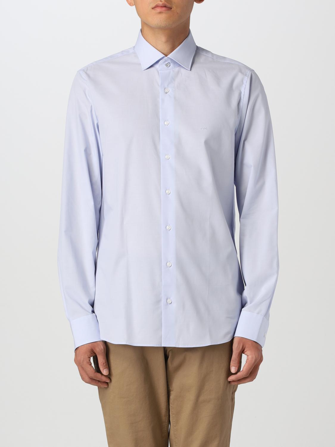 MICHAEL KORS CAMICIA: Camicia Michael Kors in cotone stretch, Blue - Img 1