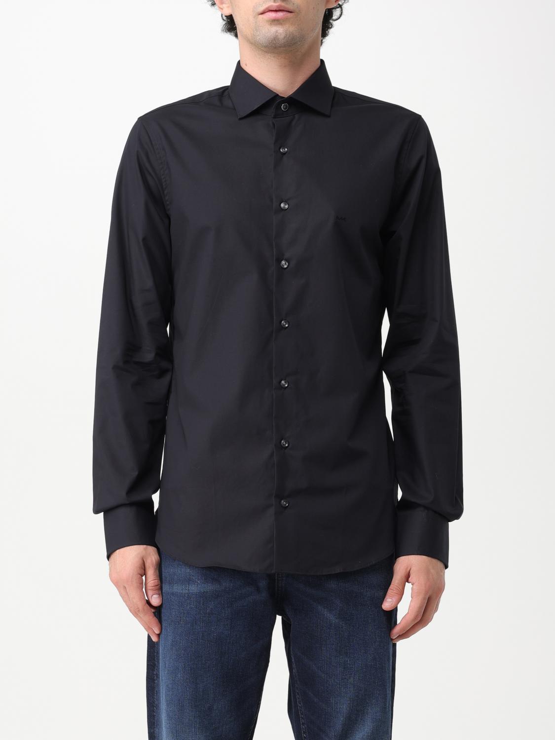 MICHAEL KORS SHIRT: Michael Kors shirt in stretch cotton, Black - Img 1