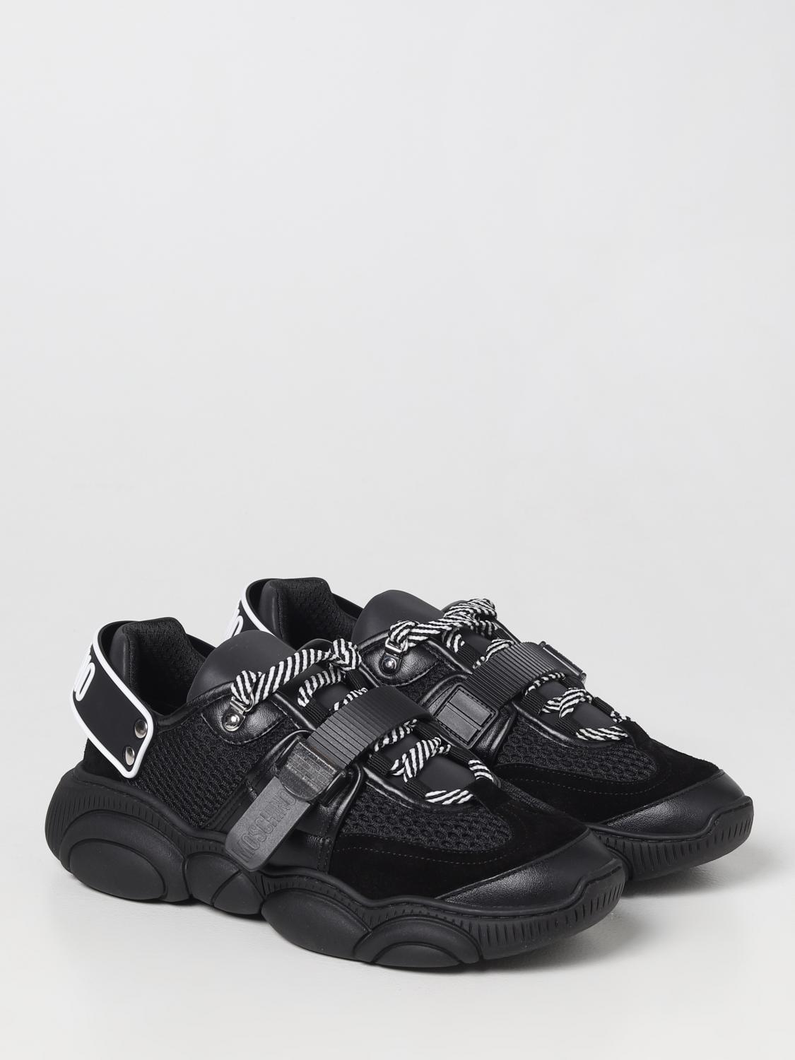 MOSCHINO COUTURE BASKETS: Baskets homme Moschino Couture, Noir - Img 2