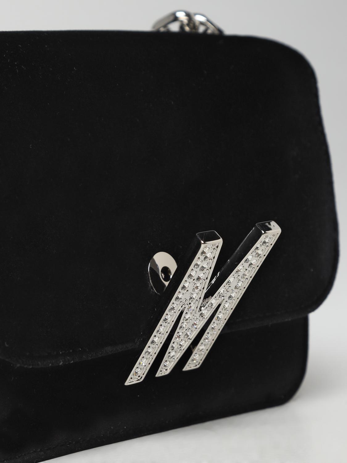 MOSCHINO COUTURE BORSA MINI: Borse Moschino Couture in velluto, Nero - Img 3