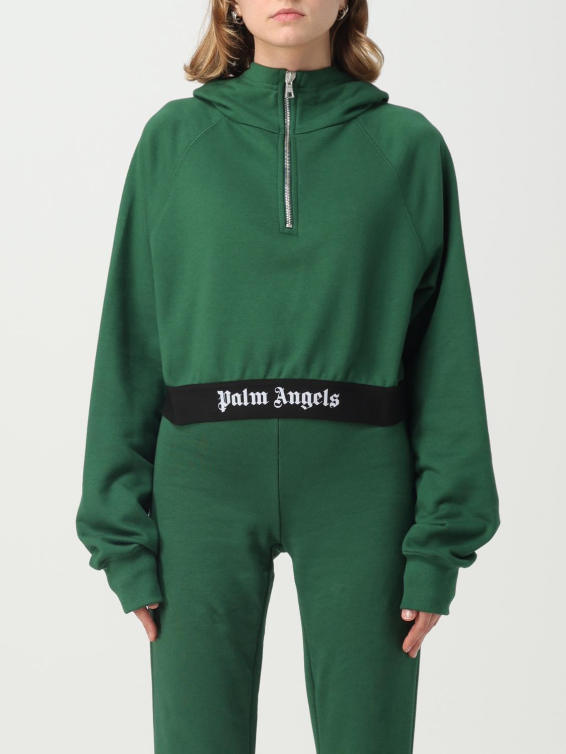 PALM ANGELS SUDADERA: Sudadera mujer Palm Angels, Verde - Img 1