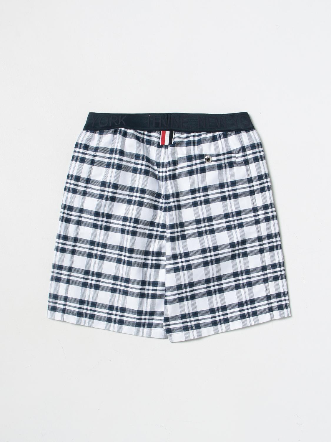 THOM BROWNE PANTALONCINO: Pantaloncino Thom Browne in cotone, Blue - Img 2