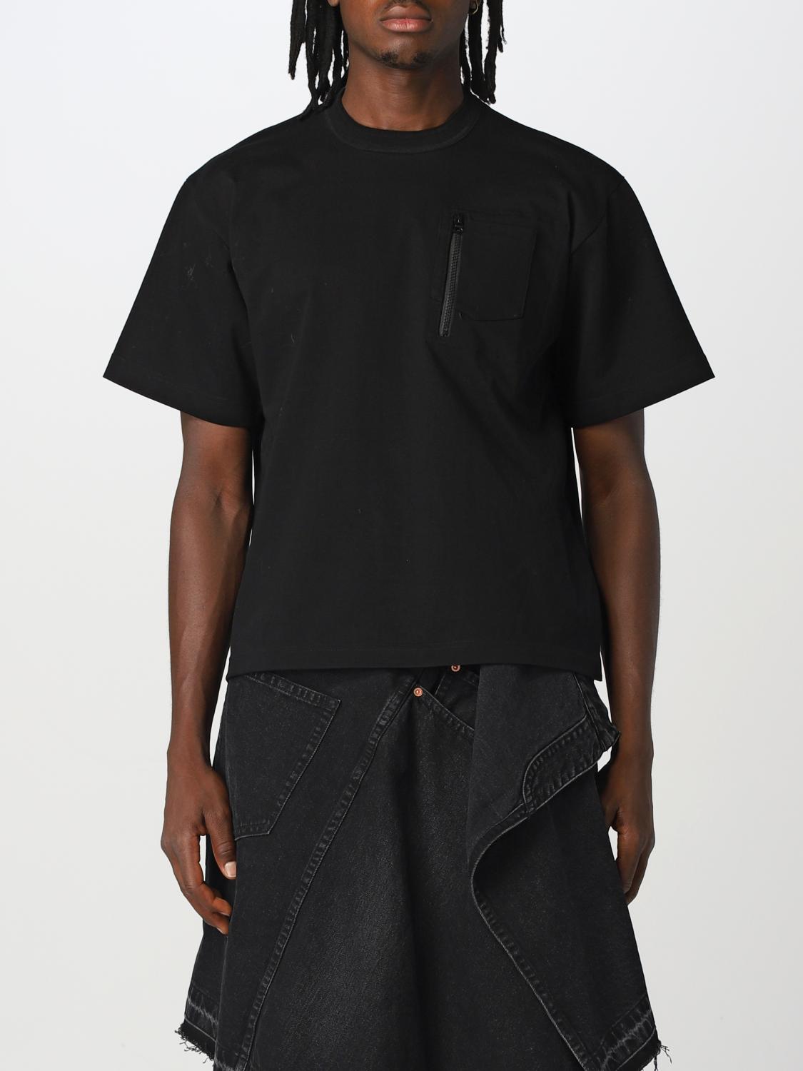 Sacai Tシャツ メンズ - ブラック | 2303183M | GIGLIO.COM