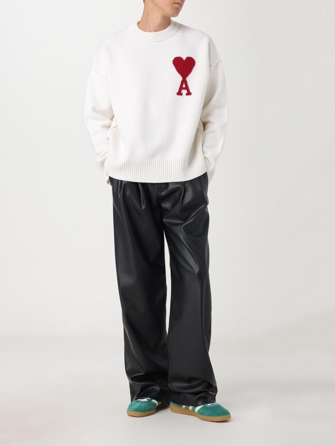 AMI PARIS SWEATER: Sweatshirt men Ami Paris, White - Img 2