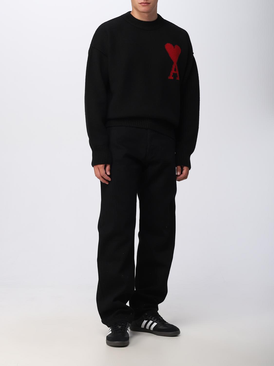 AMI PARIS SWEATER: Sweatshirt men Ami Paris, Black - Img 2