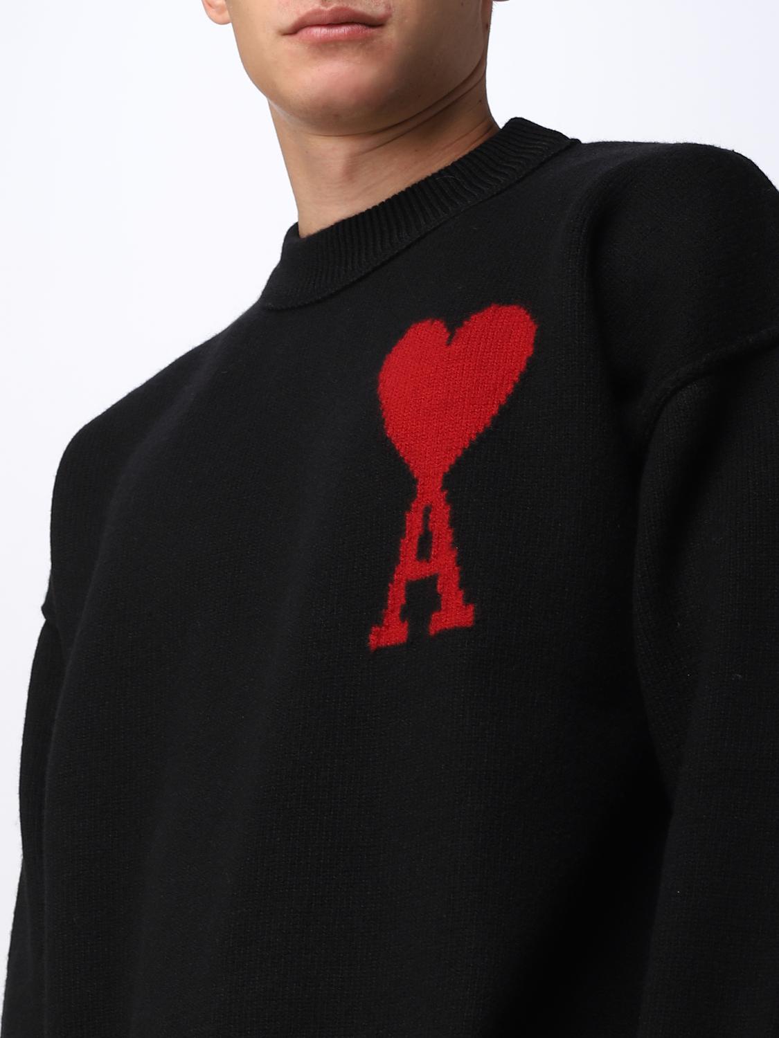 AMI PARIS SWEATER: Sweatshirt men Ami Paris, Black - Img 4