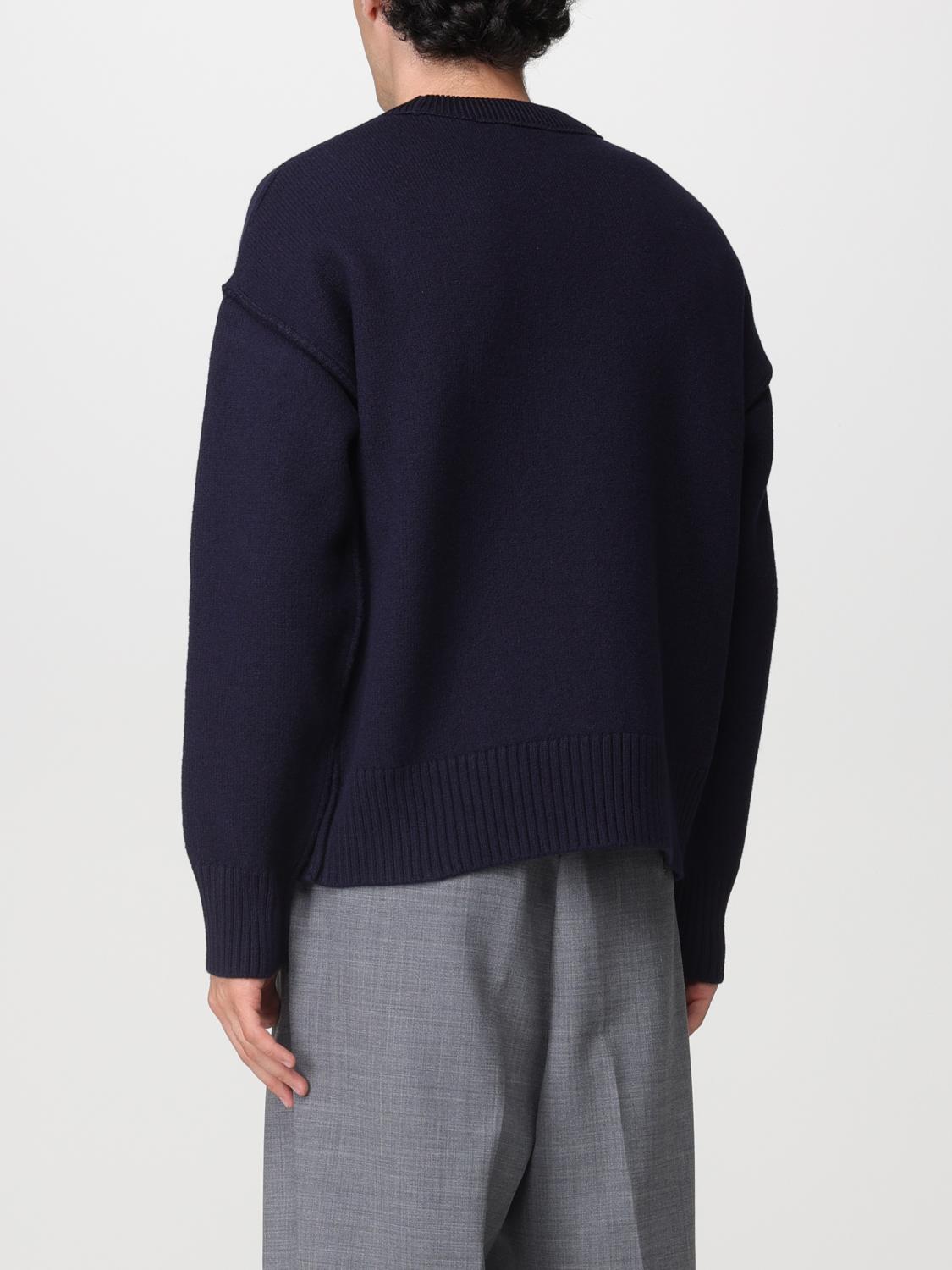 AMI PARIS JERSEY: Sudadera hombre Ami Paris, Azul Oscuro - Img 3
