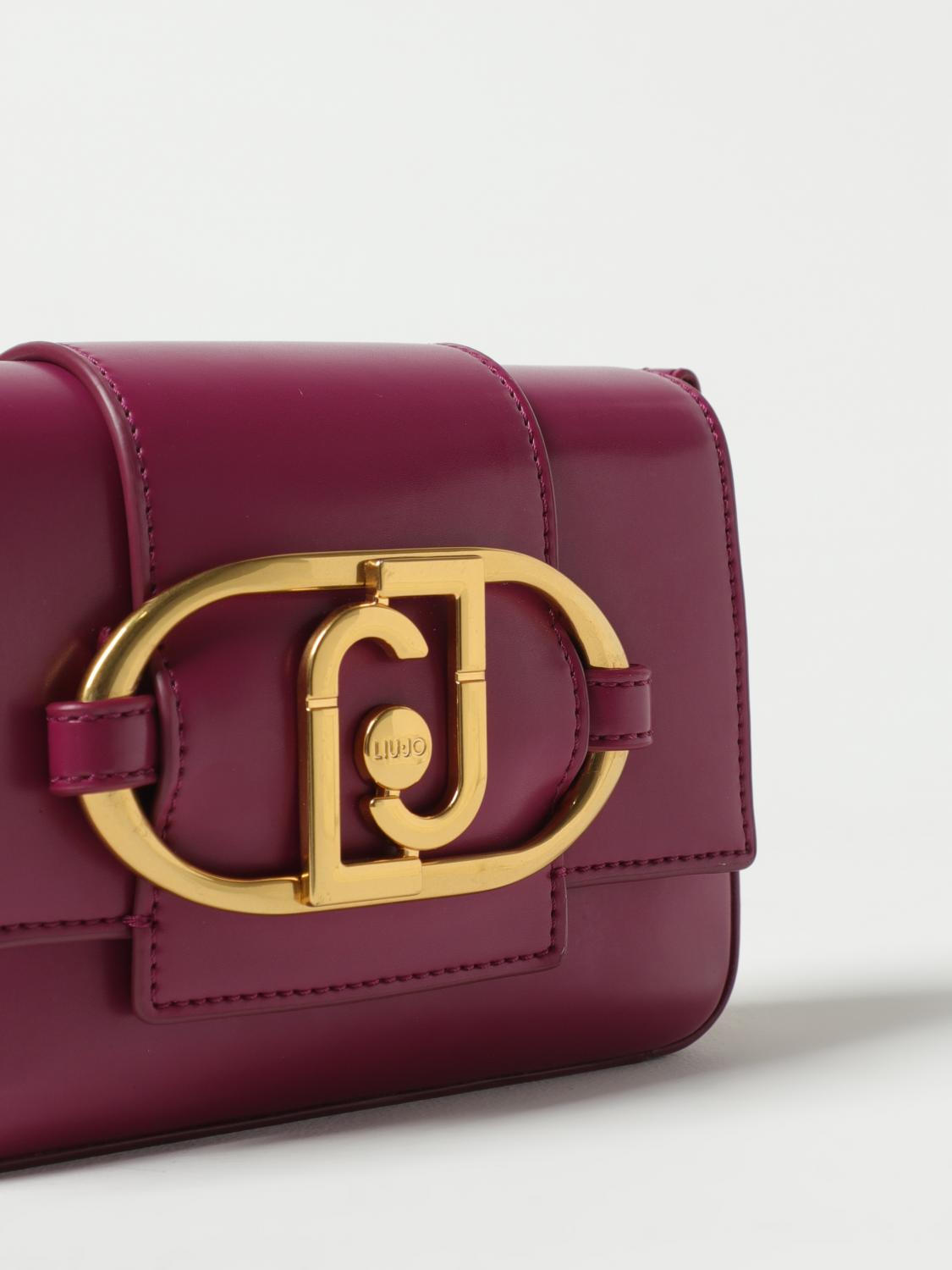 LIU JO BORSA MINI: Borsa Adenia Liu Jo in pelle sintetica con placca logo in metallo, Lilla - Img 3