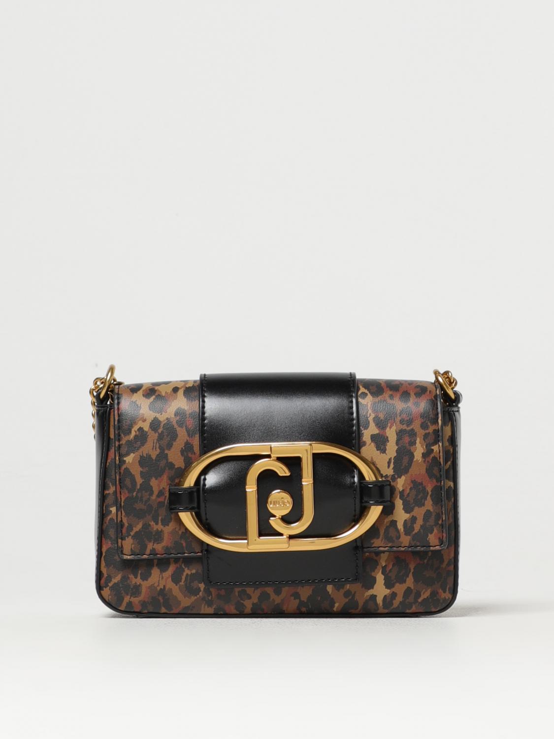 LIU JO BORSA MINI: Borsa Adenia Liu Jo in pelle sintetica con placca logo in metallo, Naturale - Img 1