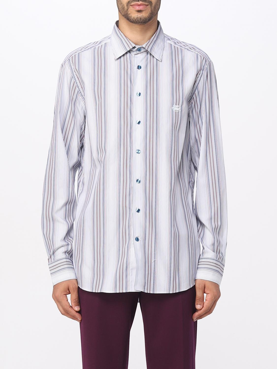 ETRO CAMISA: Camisa hombre Etro, Azul Oscuro - Img 1