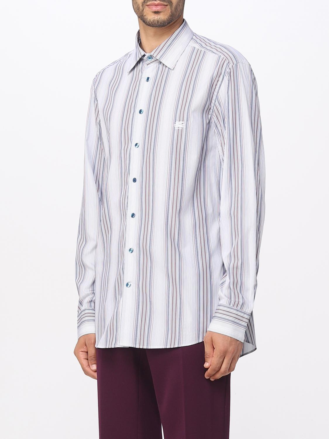 ETRO CAMISA: Camisa hombre Etro, Azul Oscuro - Img 4