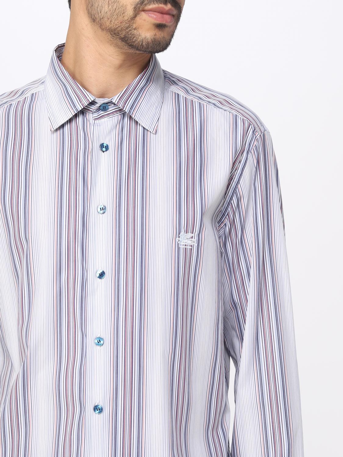 ETRO CAMISA: Camisa hombre Etro, Azul Oscuro - Img 5