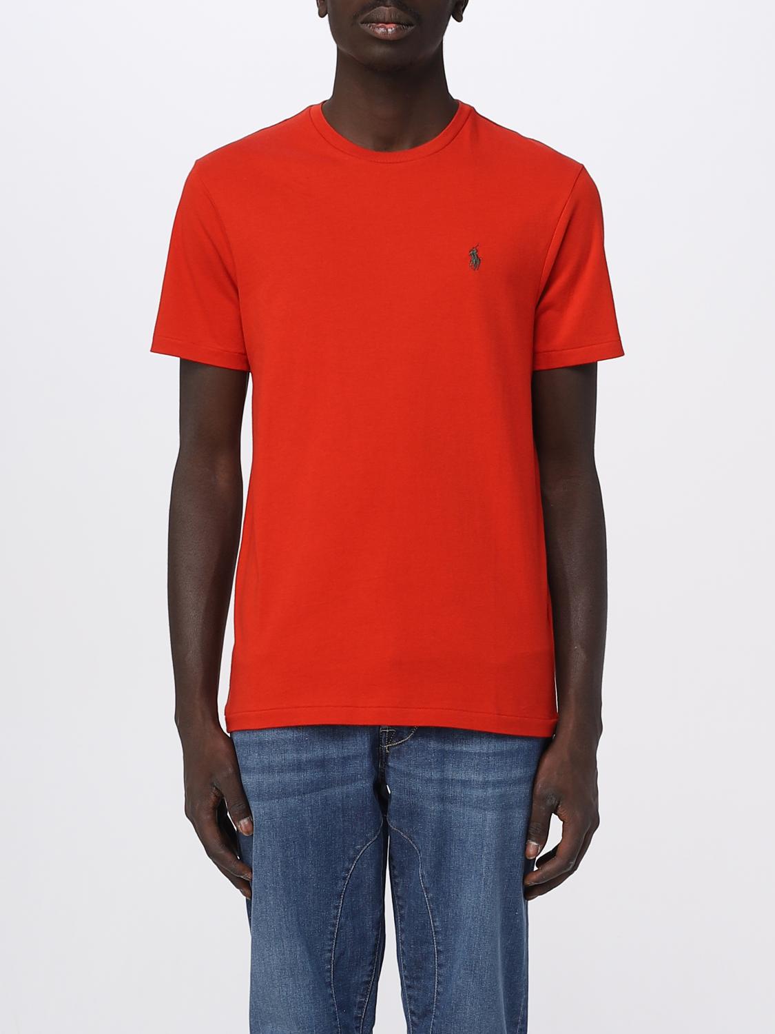POLO RALPH LAUREN: T-shirt men Orange Polo Ralph Lauren t