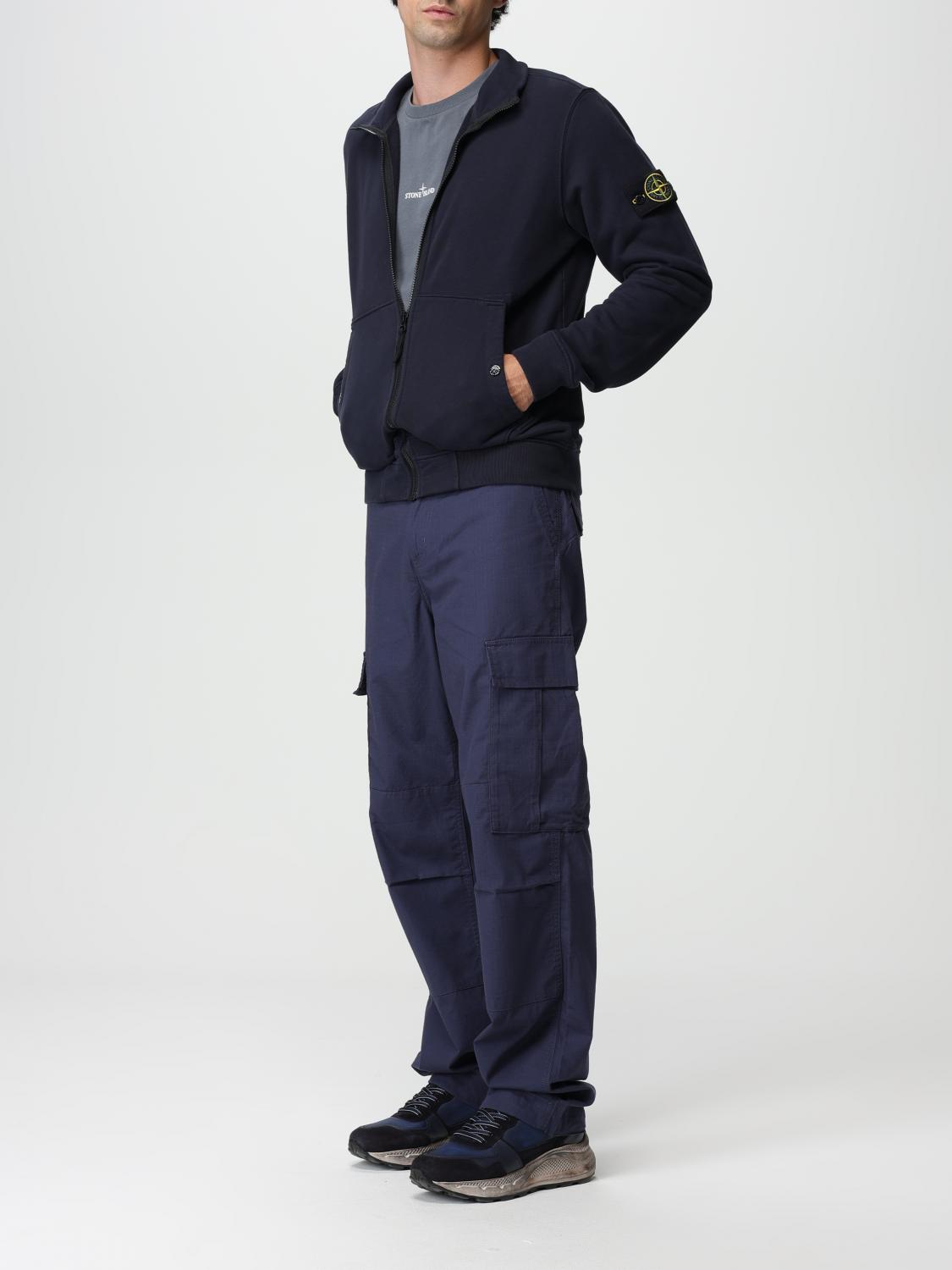 STONE ISLAND SUDADERA: Sudadera hombre Stone Island, Azul Oscuro - Img 2