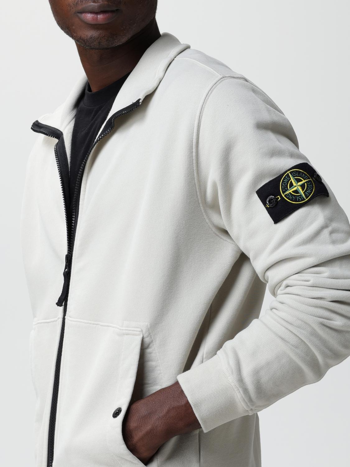 STONE ISLAND 스웨트셔츠: 스웨트셔츠 남성 Stone Island, 베이지 - Img 5