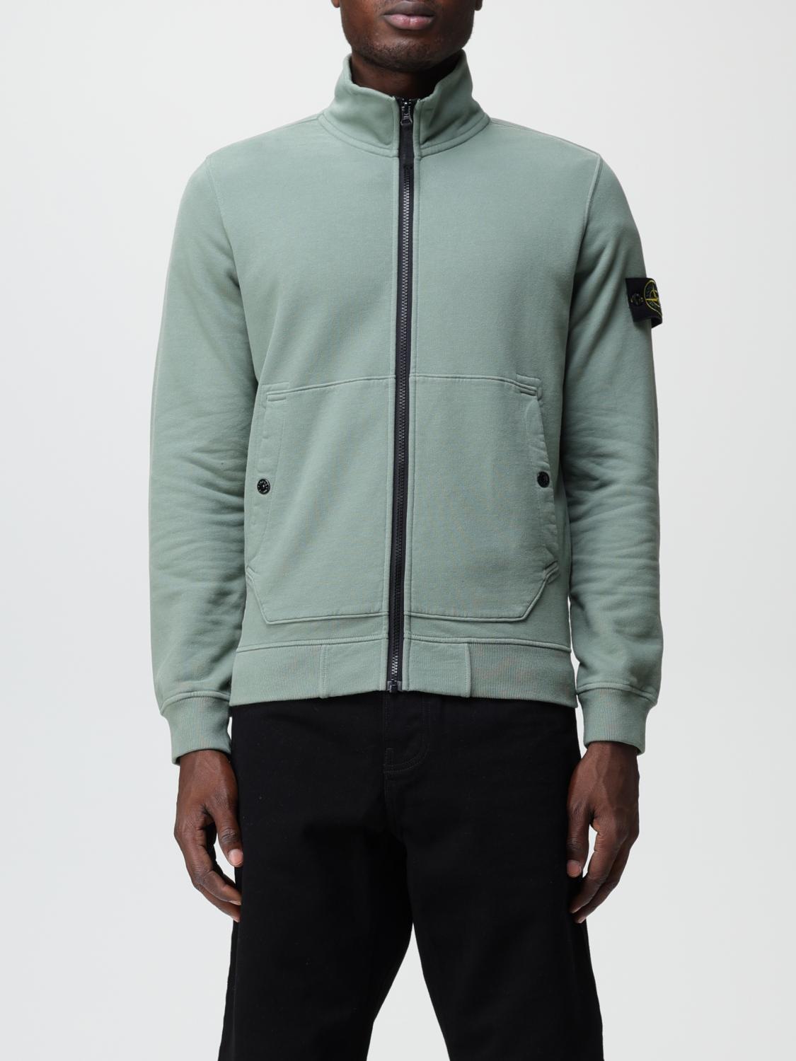 STONE ISLAND 스웨트셔츠: 스웨트셔츠 남성 Stone Island, 세이지 - Img 1