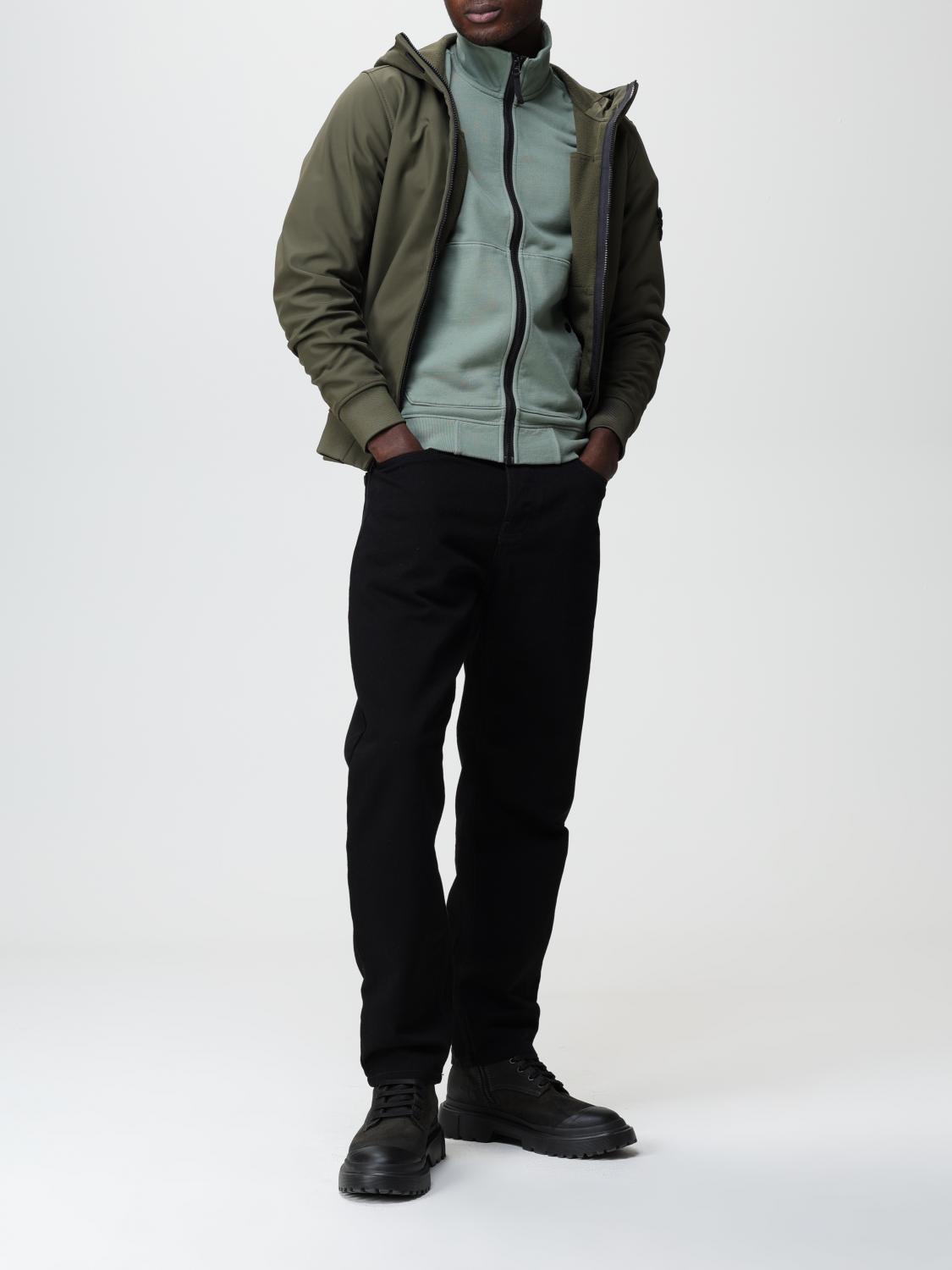 STONE ISLAND 스웨트셔츠: 스웨트셔츠 남성 Stone Island, 세이지 - Img 2
