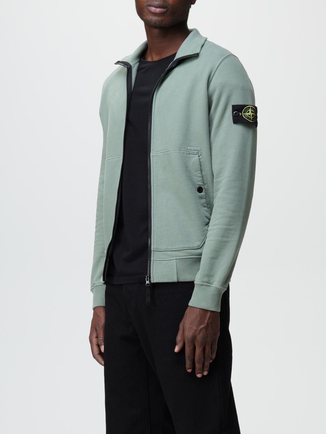 STONE ISLAND 스웨트셔츠: 스웨트셔츠 남성 Stone Island, 세이지 - Img 4